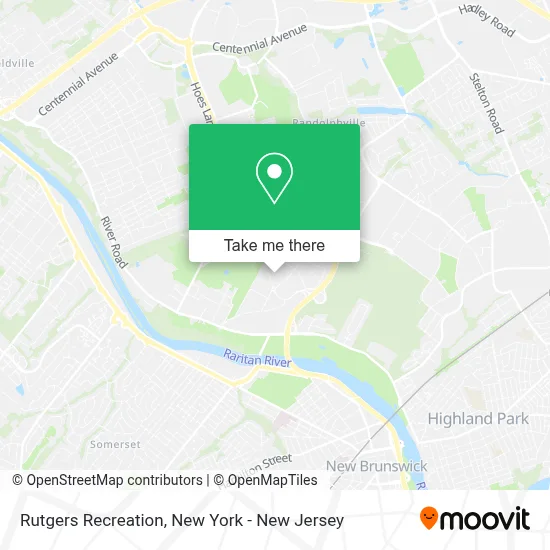 Rutgers Recreation map