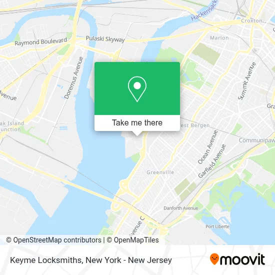 Keyme Locksmiths map