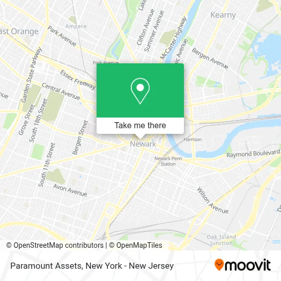 Paramount Assets map