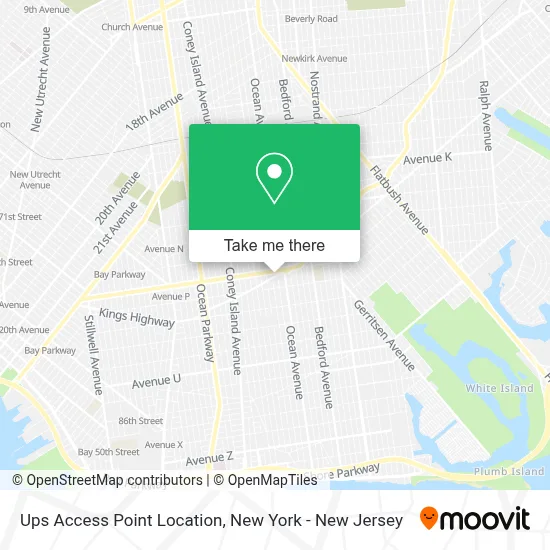 Ups Access Point Location map