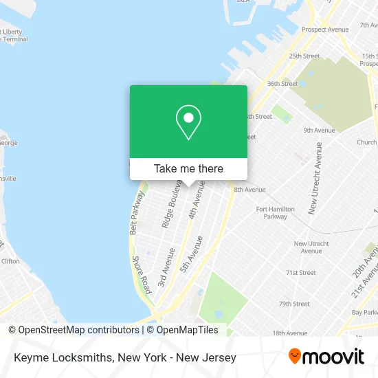 Keyme Locksmiths map