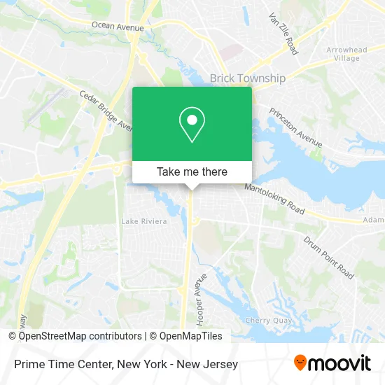 Prime Time Center map
