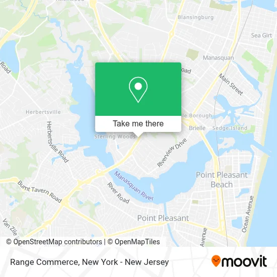 Range Commerce map