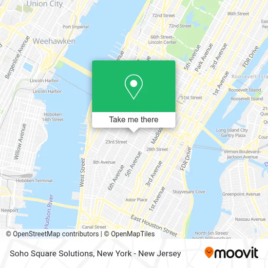Soho Square Solutions map