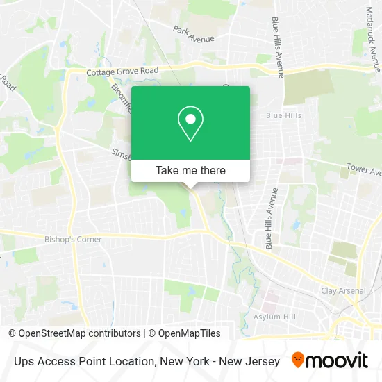 Ups Access Point Location map