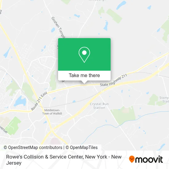 Rowe's Collision & Service Center map