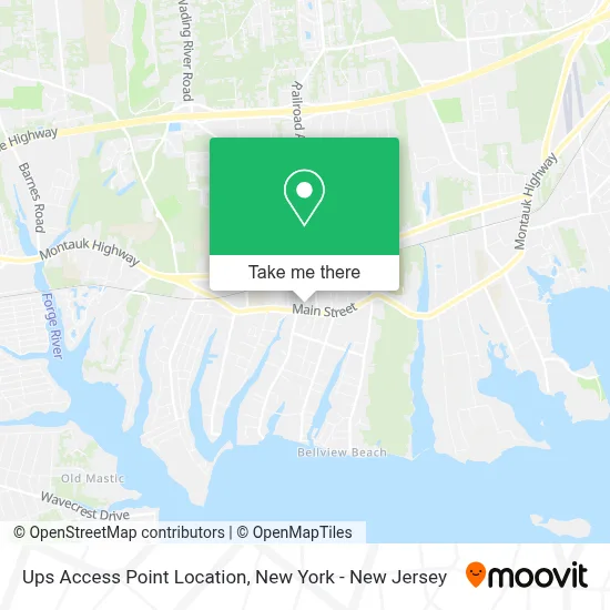 Ups Access Point Location map