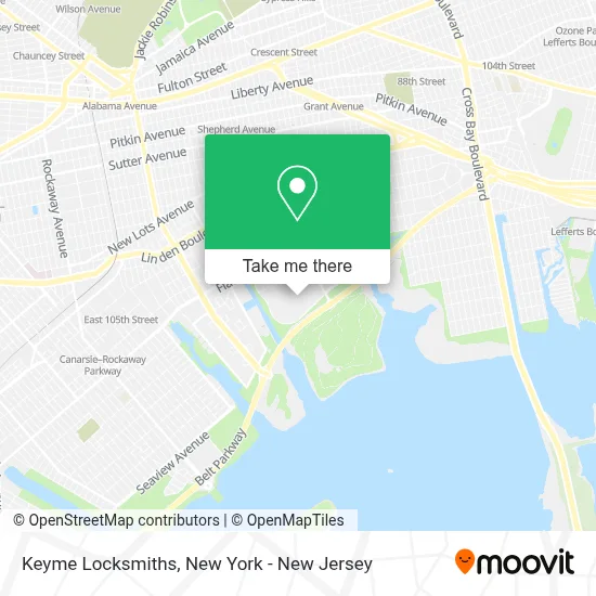 Keyme Locksmiths map