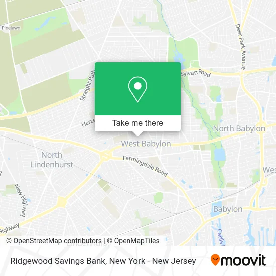 Ridgewood Savings Bank map