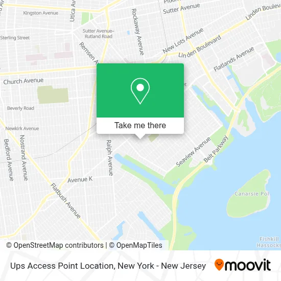 Ups Access Point Location map
