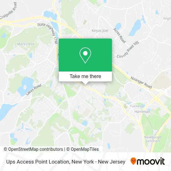 Ups Access Point Location map