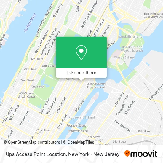 Ups Access Point Location map