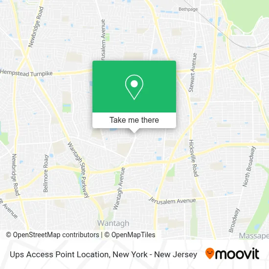 Ups Access Point Location map