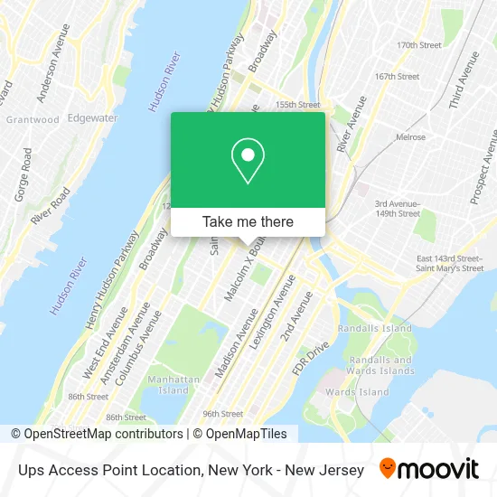 Ups Access Point Location map