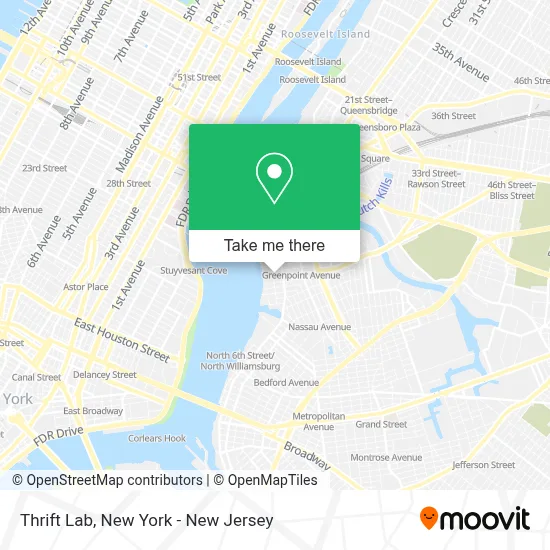 Thrift Lab map