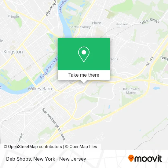 Deb Shops map