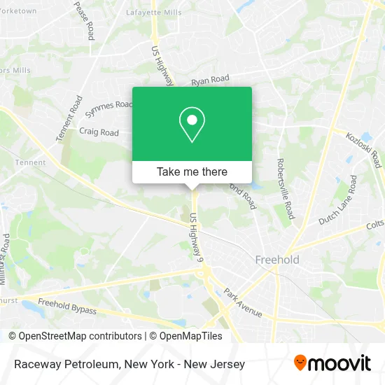 Raceway Petroleum map