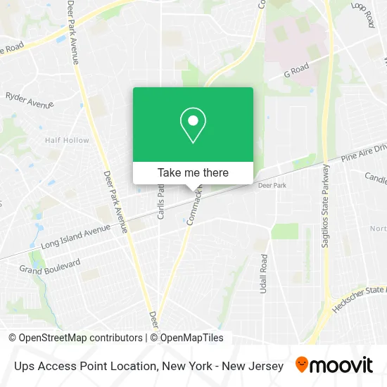 Ups Access Point Location map