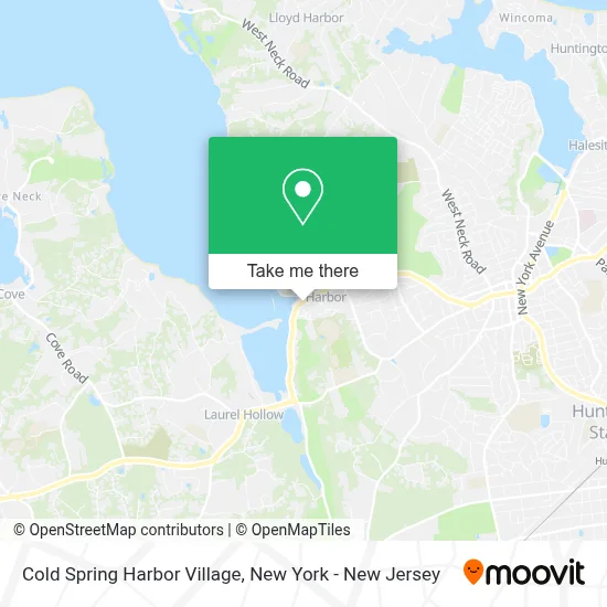 Cold Spring Harbor Village map