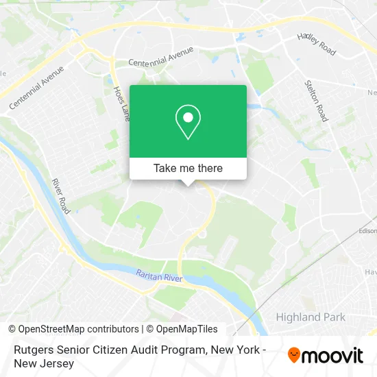 Rutgers Senior Citizen Audit Program map