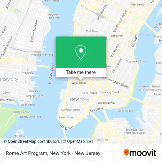 Rome Art Program map