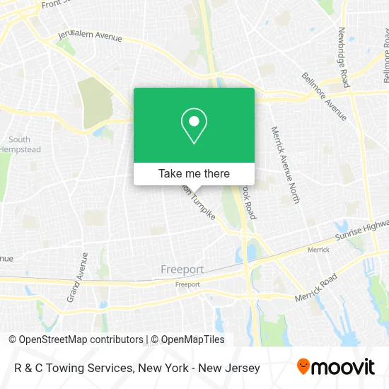 R & C Towing Services map