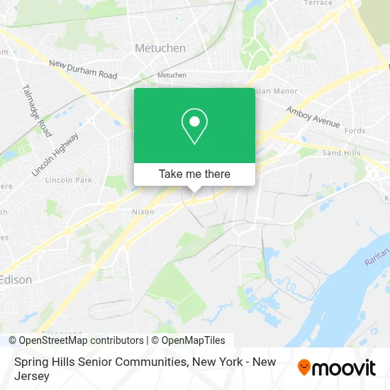 Spring Hills Senior Communities map