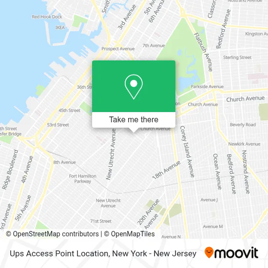 Ups Access Point Location map