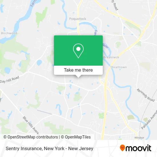 Sentry Insurance map