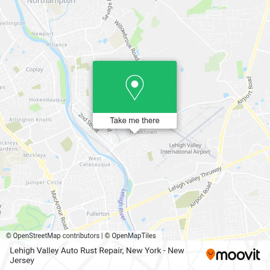 Lehigh Valley Auto Rust Repair map