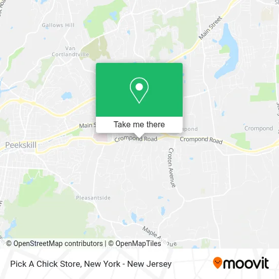 Pick A Chick Store map