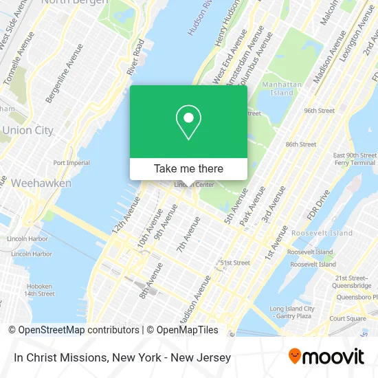 In Christ Missions map