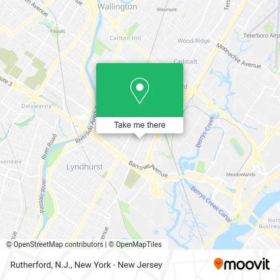 Rutherford, N.J. map