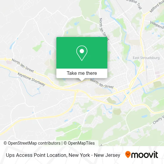 Ups Access Point Location map