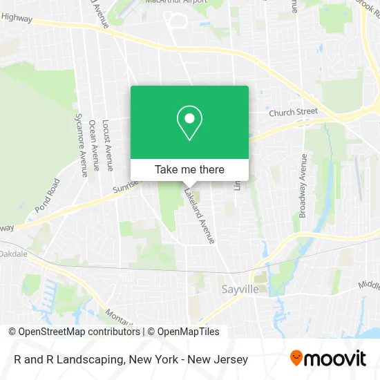 R and R Landscaping map