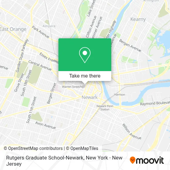 Rutgers Graduate School-Newark map