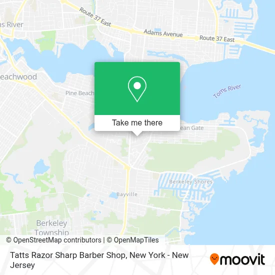 Tatts Razor Sharp Barber Shop map