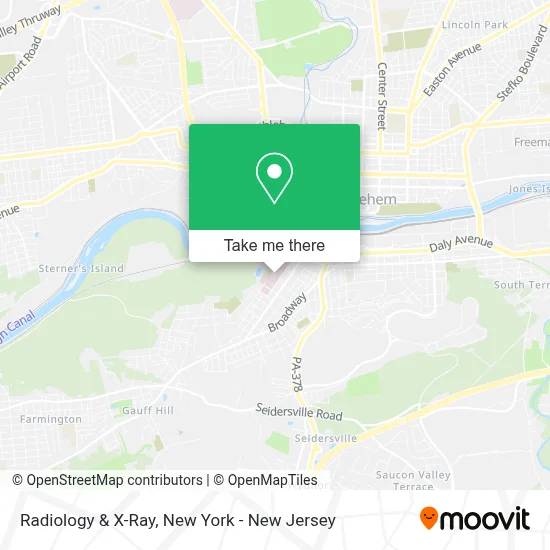 Radiology & X-Ray map