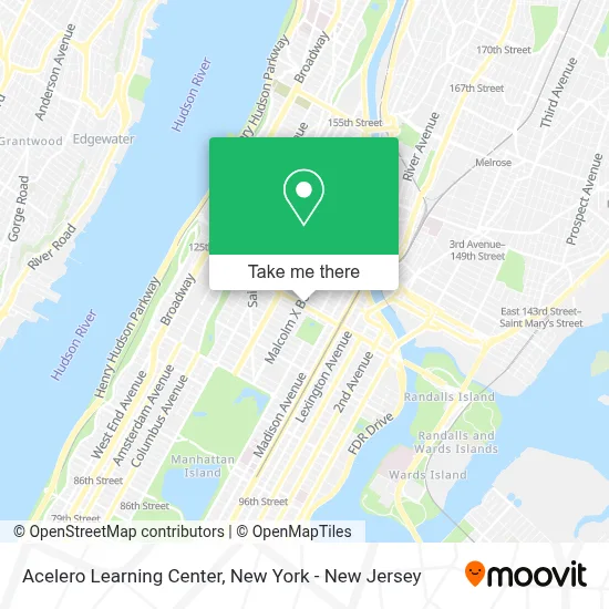 Acelero Learning Center map