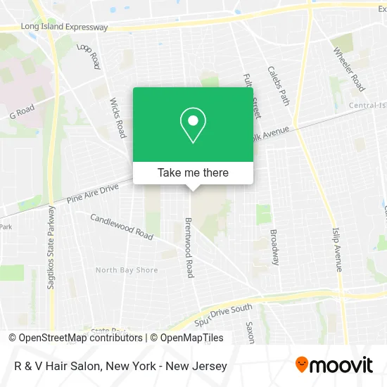 R & V Hair Salon map