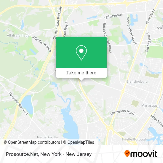 Prosource.Net map