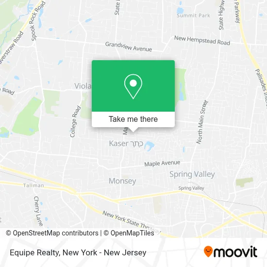 Equipe Realty map