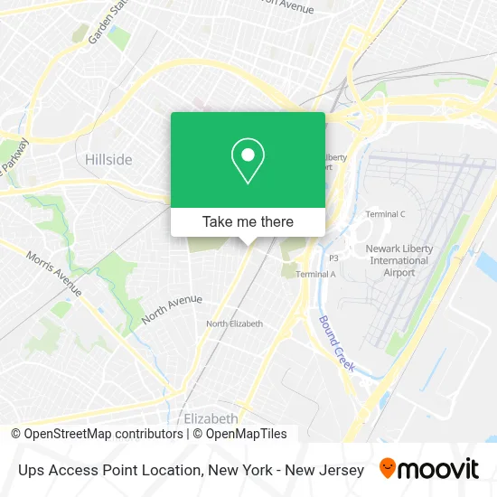 Ups Access Point Location map