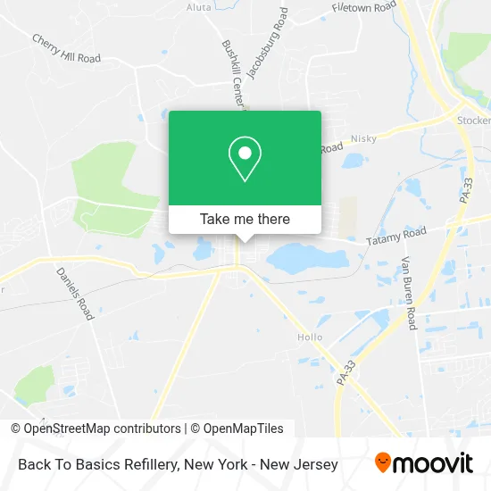 Back To Basics Refillery map