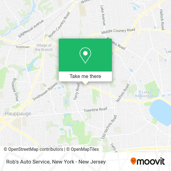 Rob's Auto Service map
