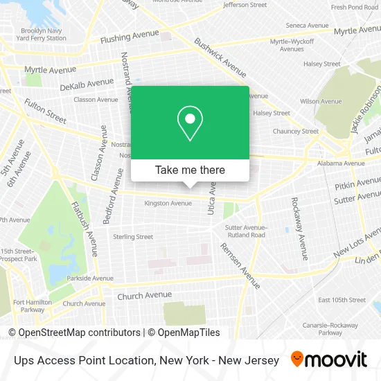 Ups Access Point Location map