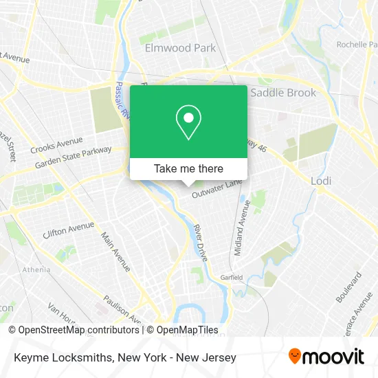 Keyme Locksmiths map