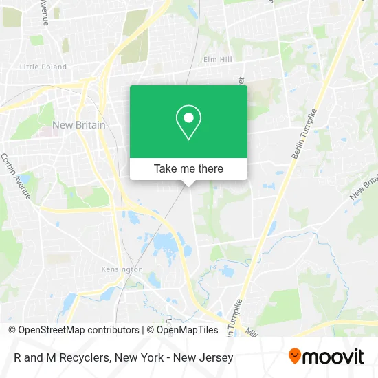 R and M Recyclers map