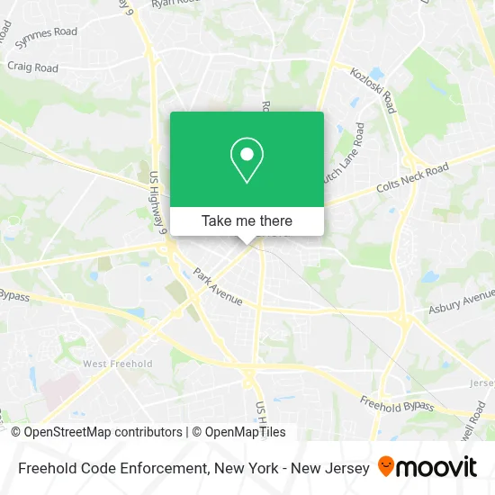 Freehold Code Enforcement map