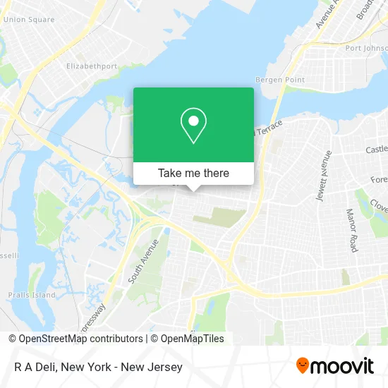 R A Deli map